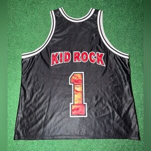 Vintage 90s Kid Rock Autographed Top Dog Records Promo RARE XL Basketball Jersey